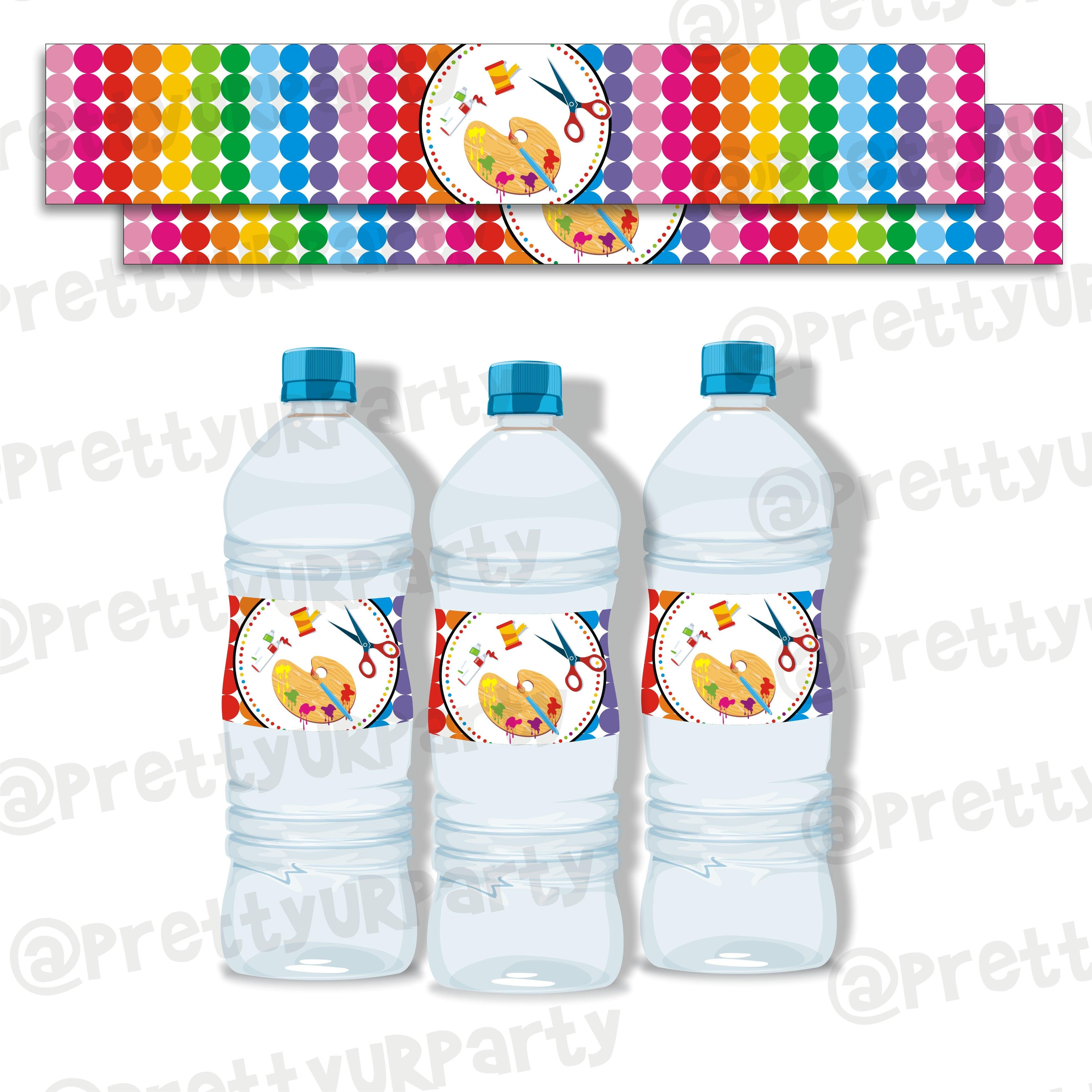 Art & Craft Party Water Bottle Labels THEME PARTIES Pretty UR Party Default Title