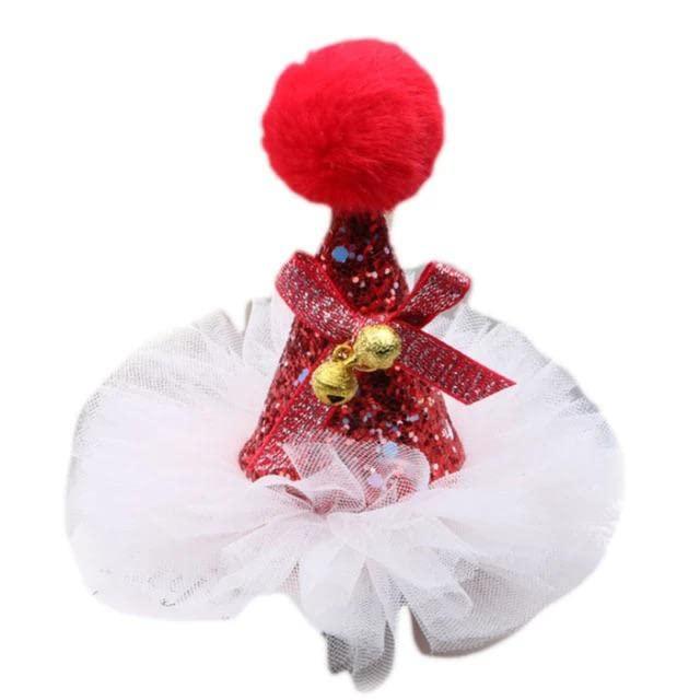 Christmas Mini Cap Style Hair Clip - Pack of 1 ACCESSORIES PRETTY UR PARTY