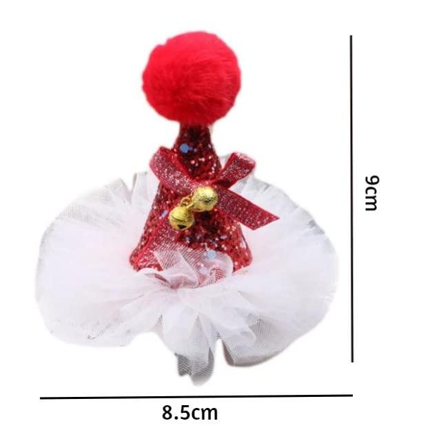 Christmas Mini Cap Style Hair Clip - Pack of 1 ACCESSORIES PRETTY UR PARTY