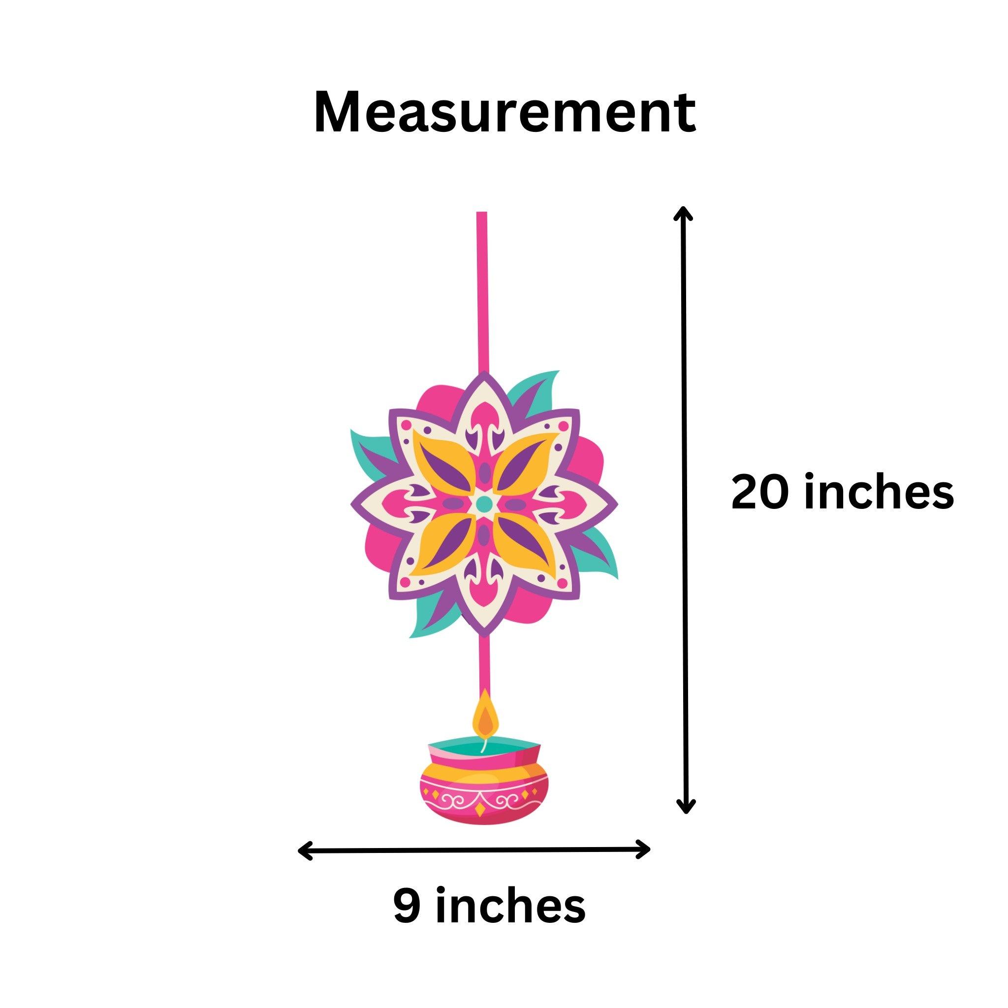 Diwali Hanging Danglers Double - Pack of 6 DECORATIONS PRETTY UR PARTY