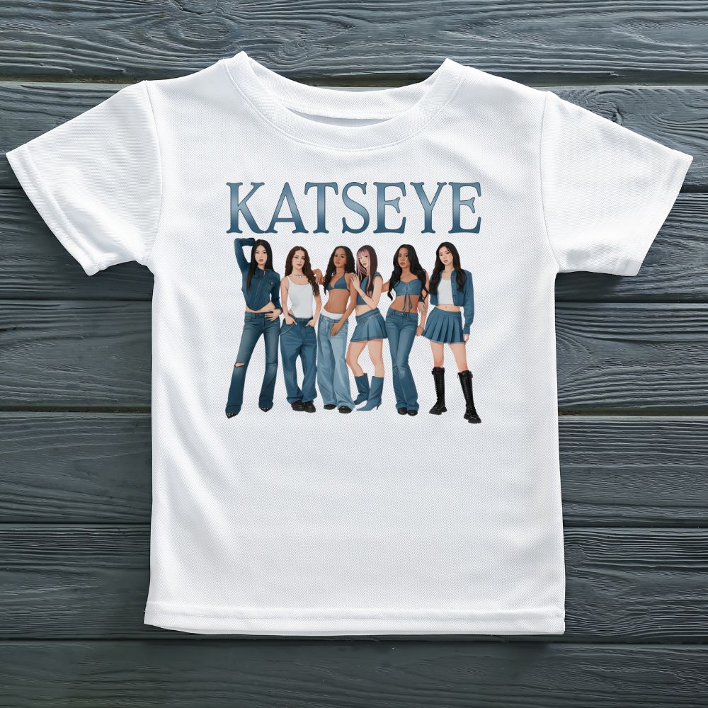 Katseye themed T-shirt - White Katseye themed T-shirt - White