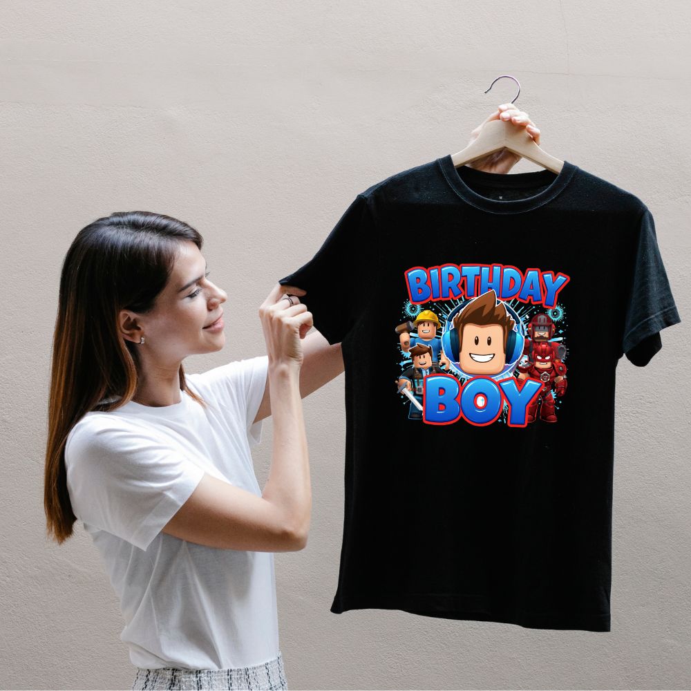 Roblox Birthday Boy T-shirt Roblox Birthday Boy T-shirt