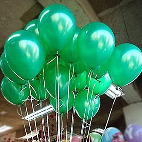 Green Metallic Latex Balloon - Pack of 50 BALLOONS Pretty UR Party