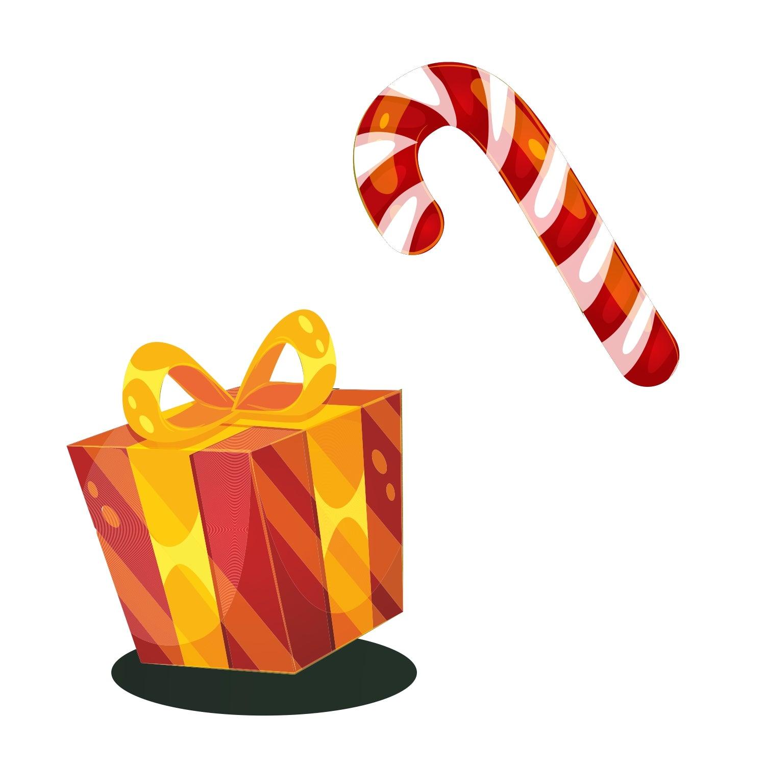 Christmas Theme Paper Cutouts for Homes, Parties, Window Display, Retail Decor - Pack of 10 DECORATIONS Pretty UR Party