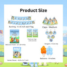 Bluey Party Decorations Kit - 80 pcs combo pack THEME PARTIES Pretty UR Party