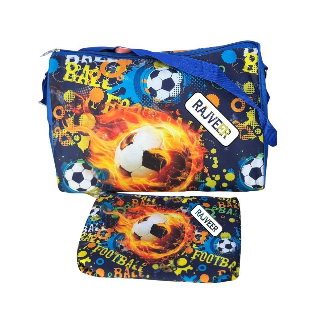 Football theme Swimming Bag with Wet Pouch RETURN GIFTS PRETTY UR PARTY