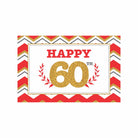 60th Birthday Theme Backdrop PERSONALISED Pretty UR Party