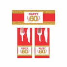 60th Birthday Theme Napkin Rings THEME PARTIES Pretty UR Party