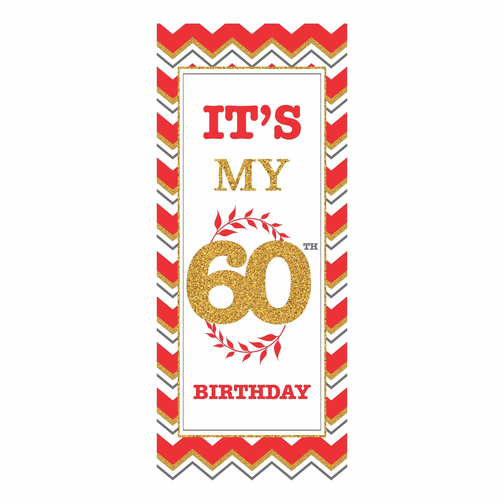 60th Birthday Theme Door Banner THEME PARTIES Pretty UR Party