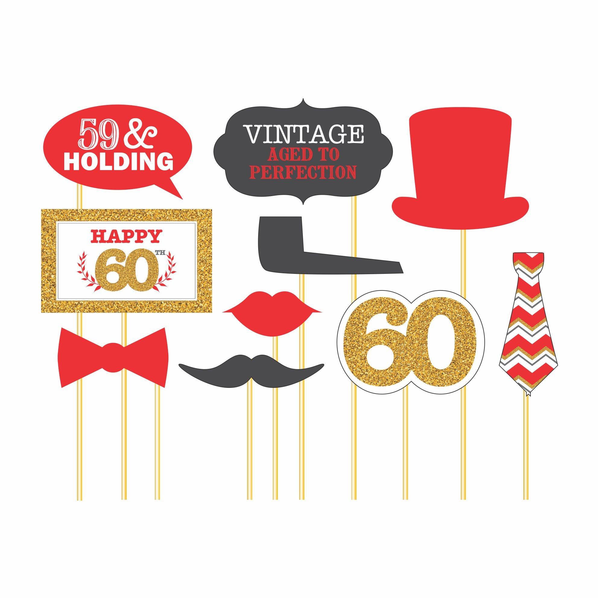 60th Birthday Photo Prop THEME PARTIES Pretty UR Party
