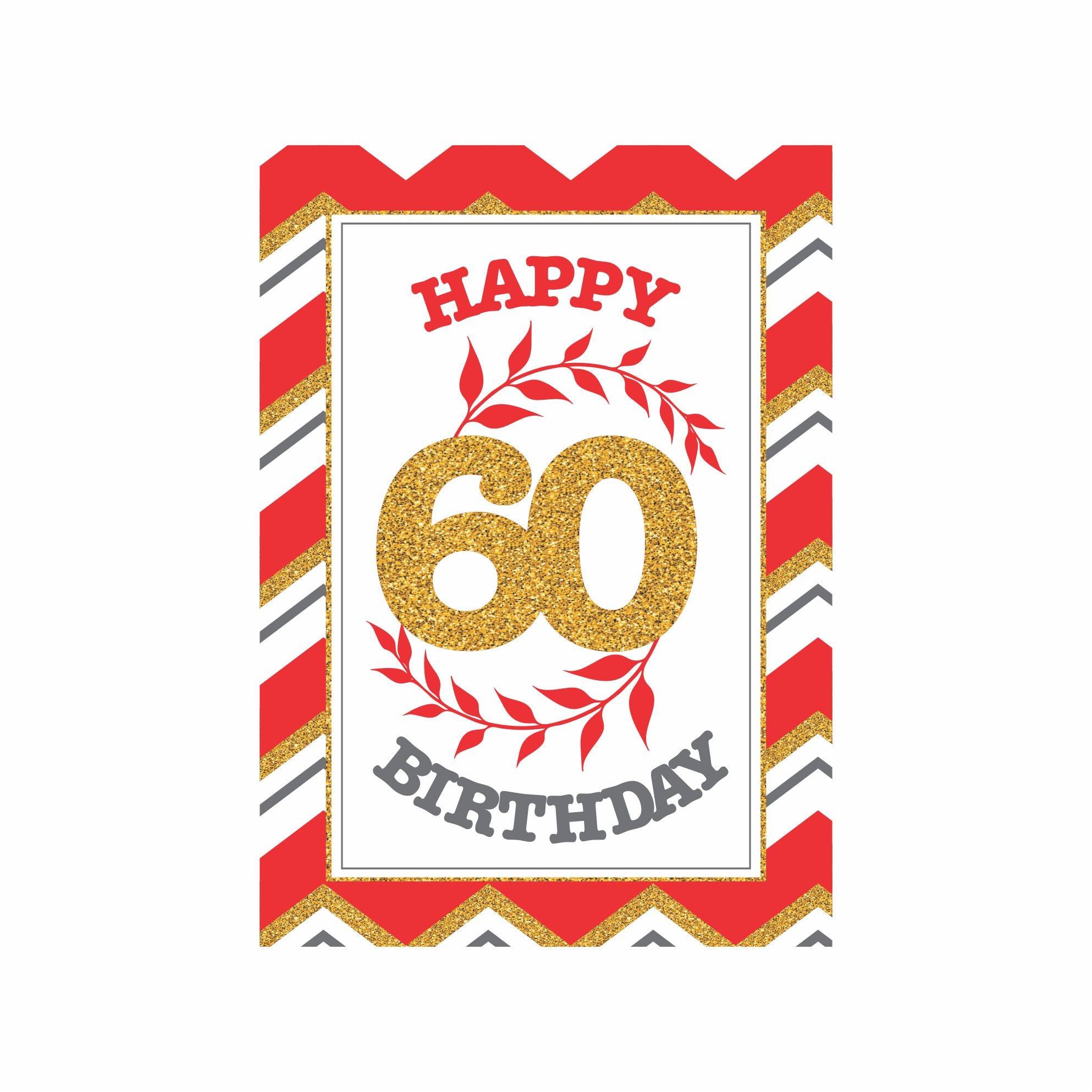 60th Birthday Theme Centerpieces - Pack of 2 THEME PARTIES Pretty UR Party