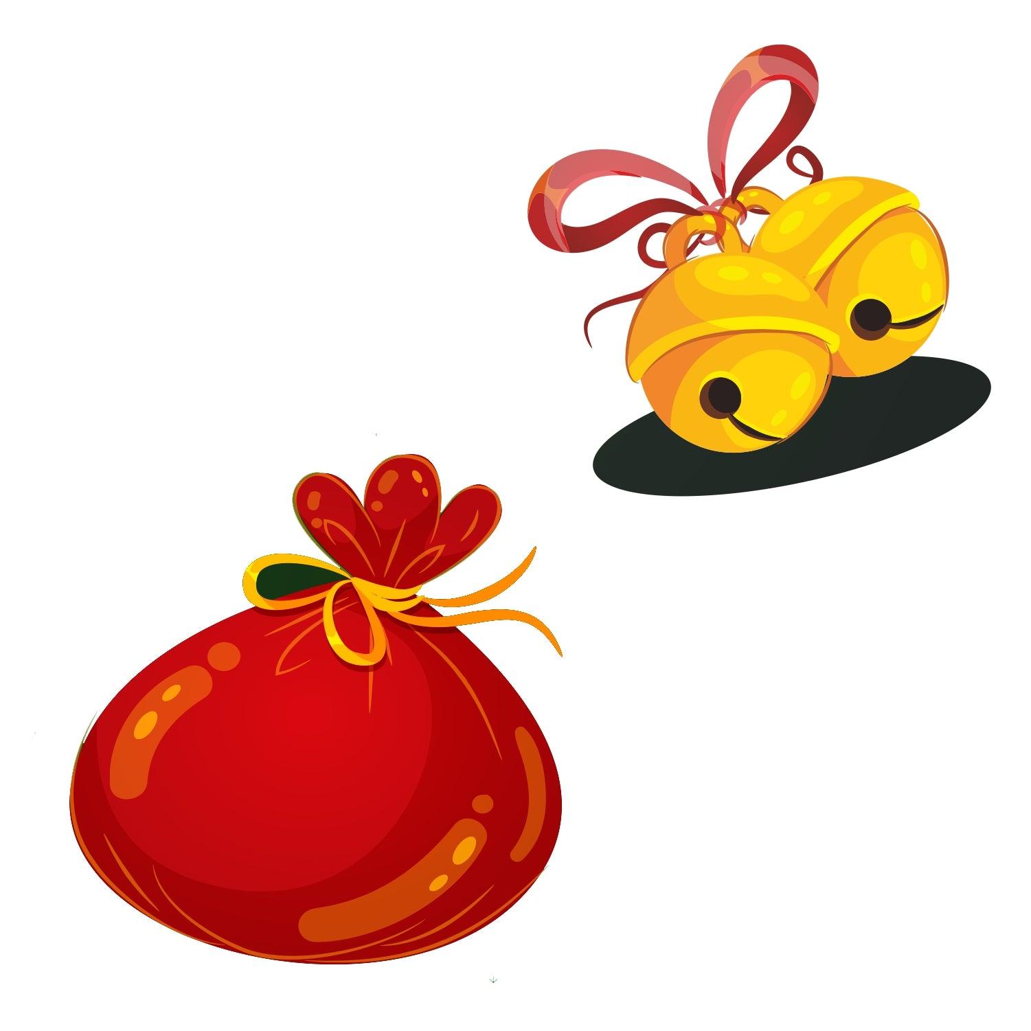 Christmas Theme Paper Cutouts for Homes, Parties, Window Display, Retail Decor - Pack of 10 DECORATIONS Pretty UR Party