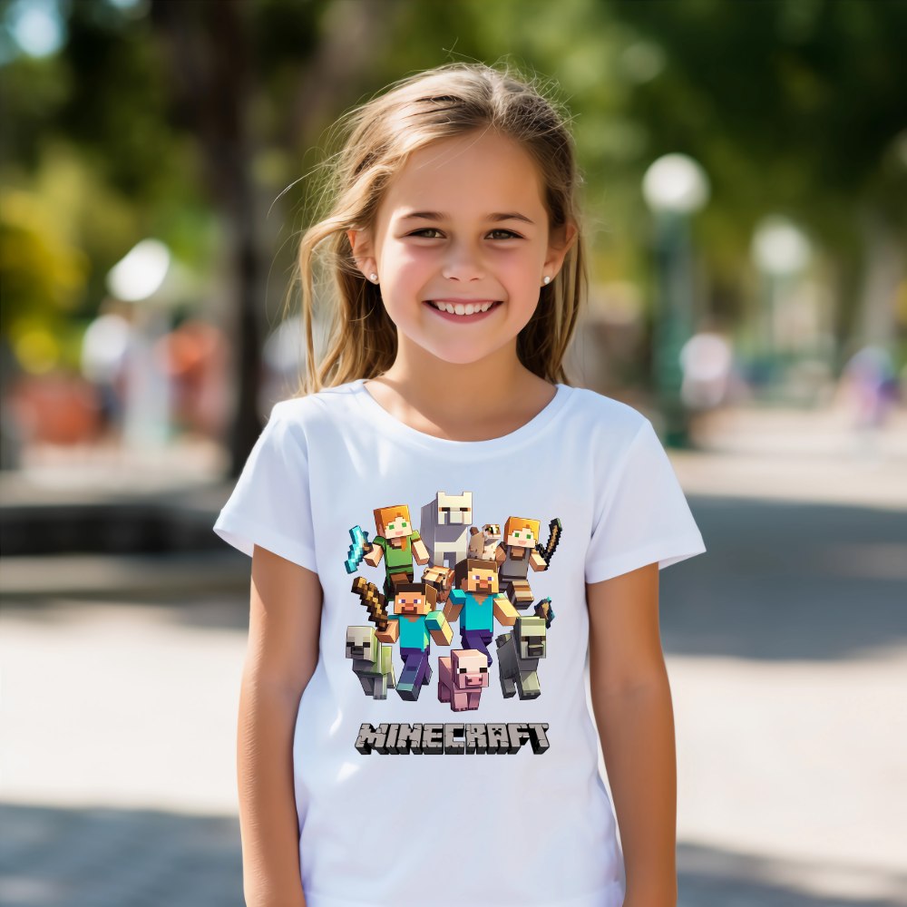 Minecraft theme T-shirt - Design 2 RETURN GIFTS Pretty UR Party