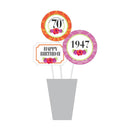 70th Birthday Theme Centerpieces THEME PARTIES Pretty UR Party