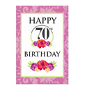 70th Birthday Poster 01 THEME PARTIES Pretty UR Party