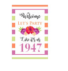 70th Birthday Poster 02 THEME PARTIES Pretty UR Party
