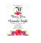 70th Birthday Theme Invitations ALL PARTY SUPPLIES Pretty UR Party