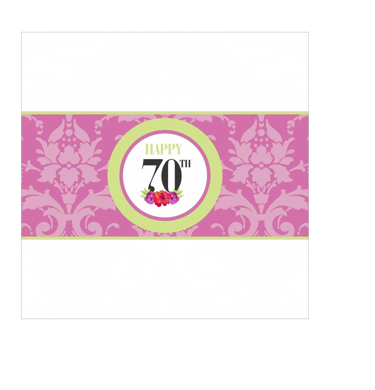 70th Birthday Theme Chocolate Wrappers — image 2