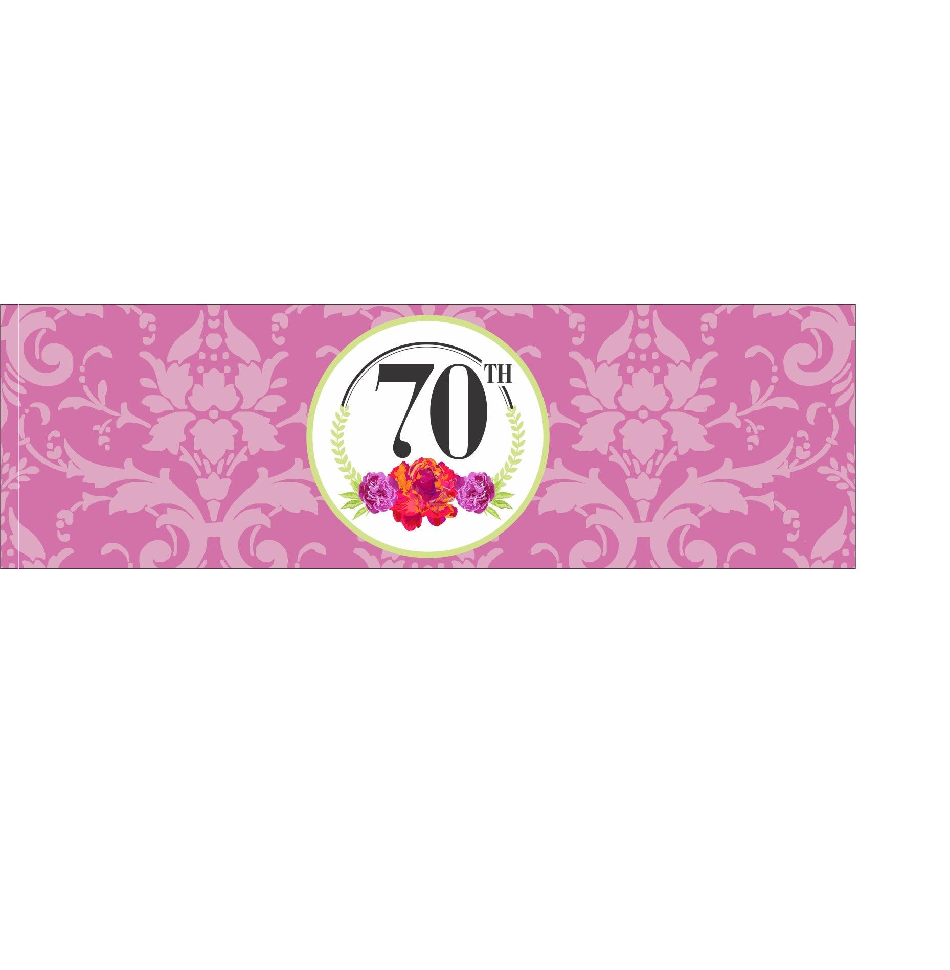 70th Birthday Theme Napkin Rings THEME PARTIES Pretty UR Party