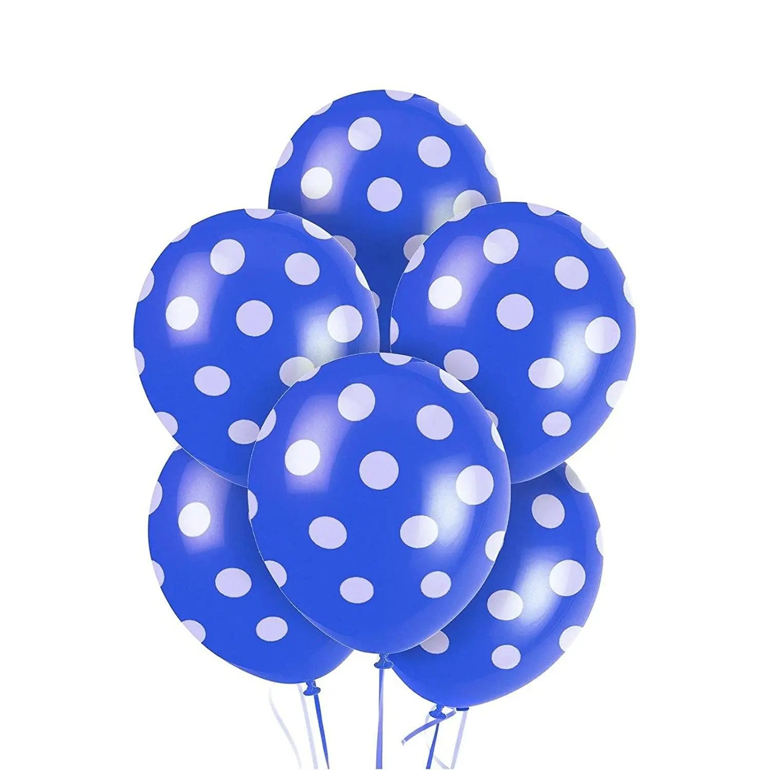 Blue Polka Dots Latex Balloons - Pack of 25 THEME PARTIES Pretty UR Party Blue Polka Dots Latex Balloons - Pack of 25 THEME PARTIES Pretty UR Party