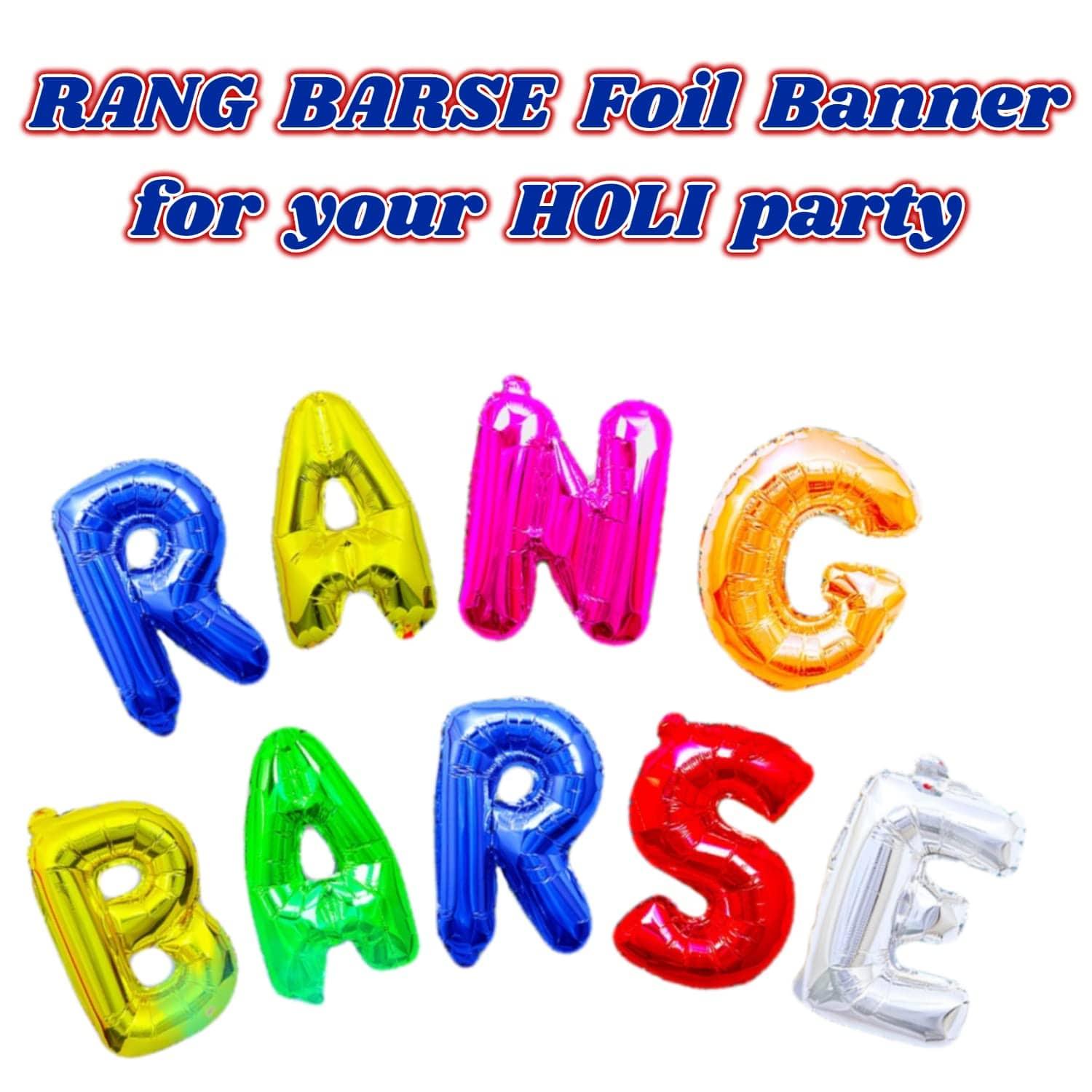 Rang Barse Foil Balloon ALL PARTY SUPPLIES Pretty UR Party