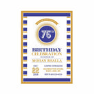 75th Birthday Theme E-Invitations ALL PARTY SUPPLIES Pretty UR Party