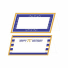 75th Birthday Food Labels / Buffet Table Cards THEME PARTIES Pretty UR Party