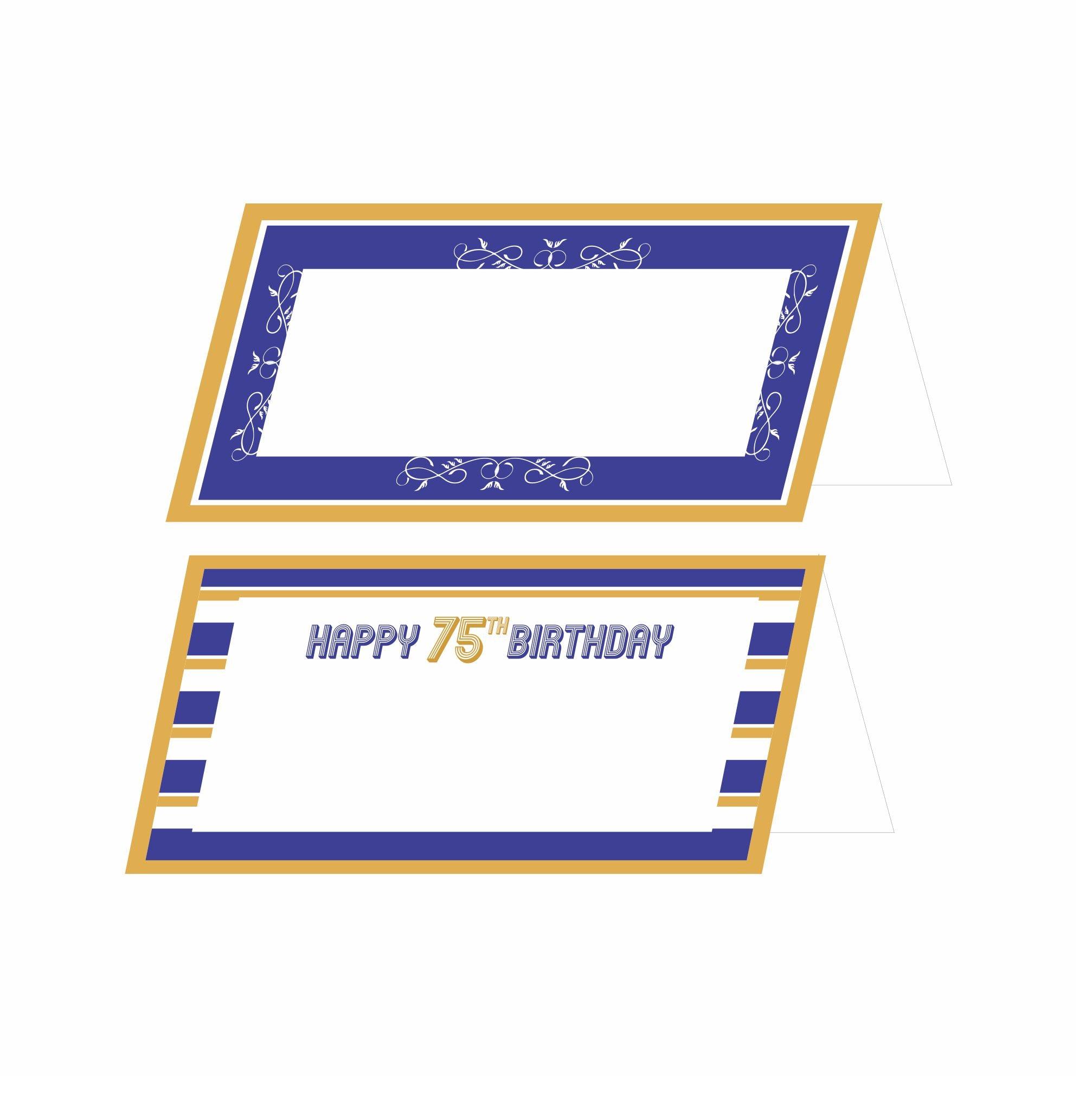 75th Birthday Food Labels / Buffet Table Cards THEME PARTIES Pretty UR Party