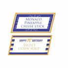 75th Birthday Food Labels / Buffet Table Cards THEME PARTIES Pretty UR Party