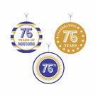 75th Birthday Theme Danglers THEME PARTIES Pretty UR Party