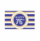 75th Birthday Theme Backdrop PERSONALISED Pretty UR Party