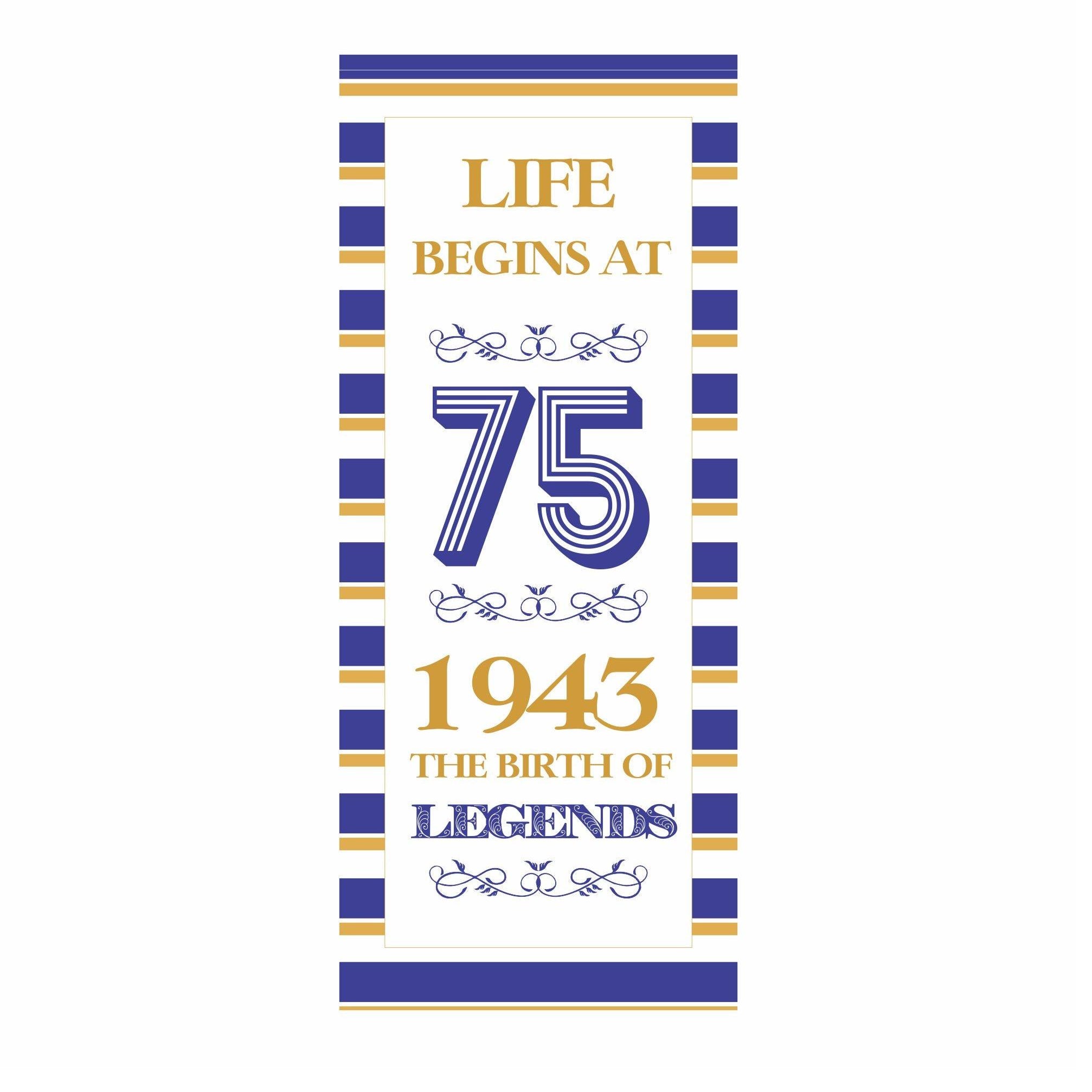 75th Birthday Theme Door Banner THEME PARTIES Pretty UR Party