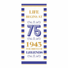 75th Birthday Theme Door Banner THEME PARTIES Pretty UR Party