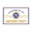 75th Birthday Theme Entrance Banner / Door Sign THEME PARTIES Pretty UR Party