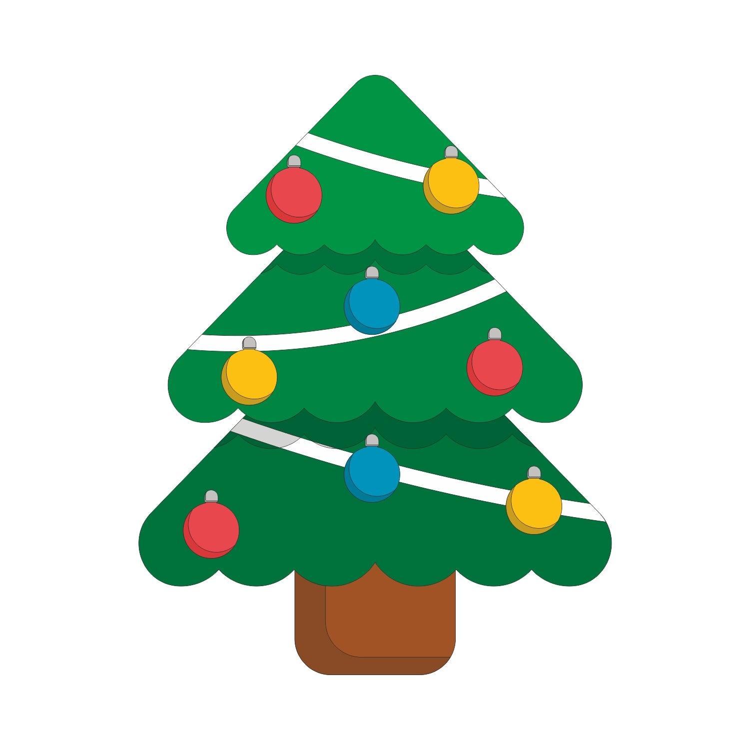 Christmas Theme Paper Cutouts for Homes, Parties, Window Display, Retail Decor - Pack of 10 DECORATIONS Pretty UR Party