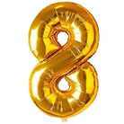 8 Number Foil Balloon THEME PARTIES Pretty UR Party 16 inch Gold