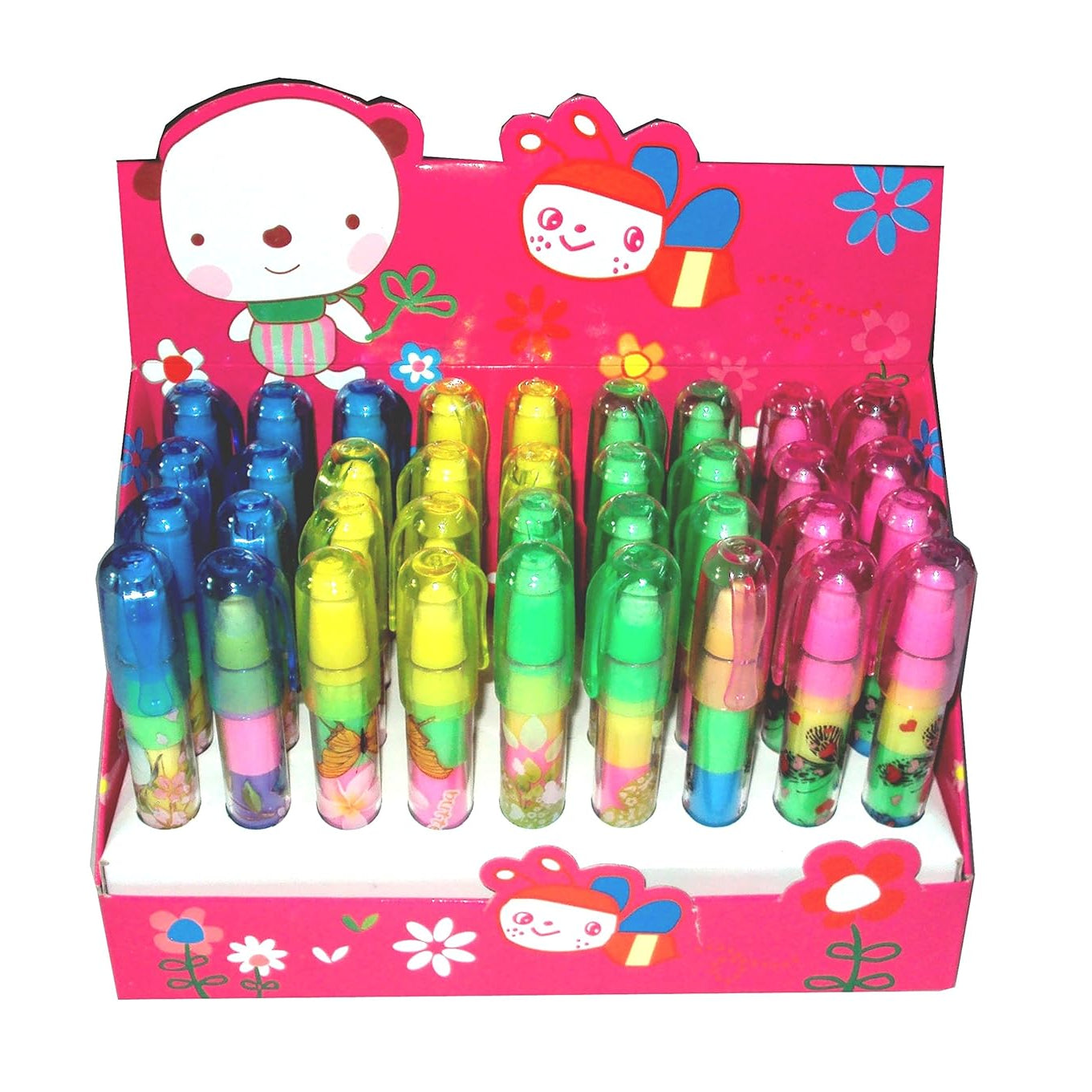 Stacking Pen Type Erasers - Pack of 4 ALL PARTY SUPPLIES PRETTY UR PARTY