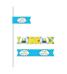 Alphabets and Train theme Drink Straws THEME PARTIES Pretty UR Party