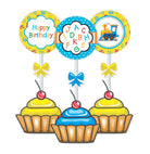 Alphabets and Train theme Cupcake / Food Toppers THEME PARTIES Pretty UR Party