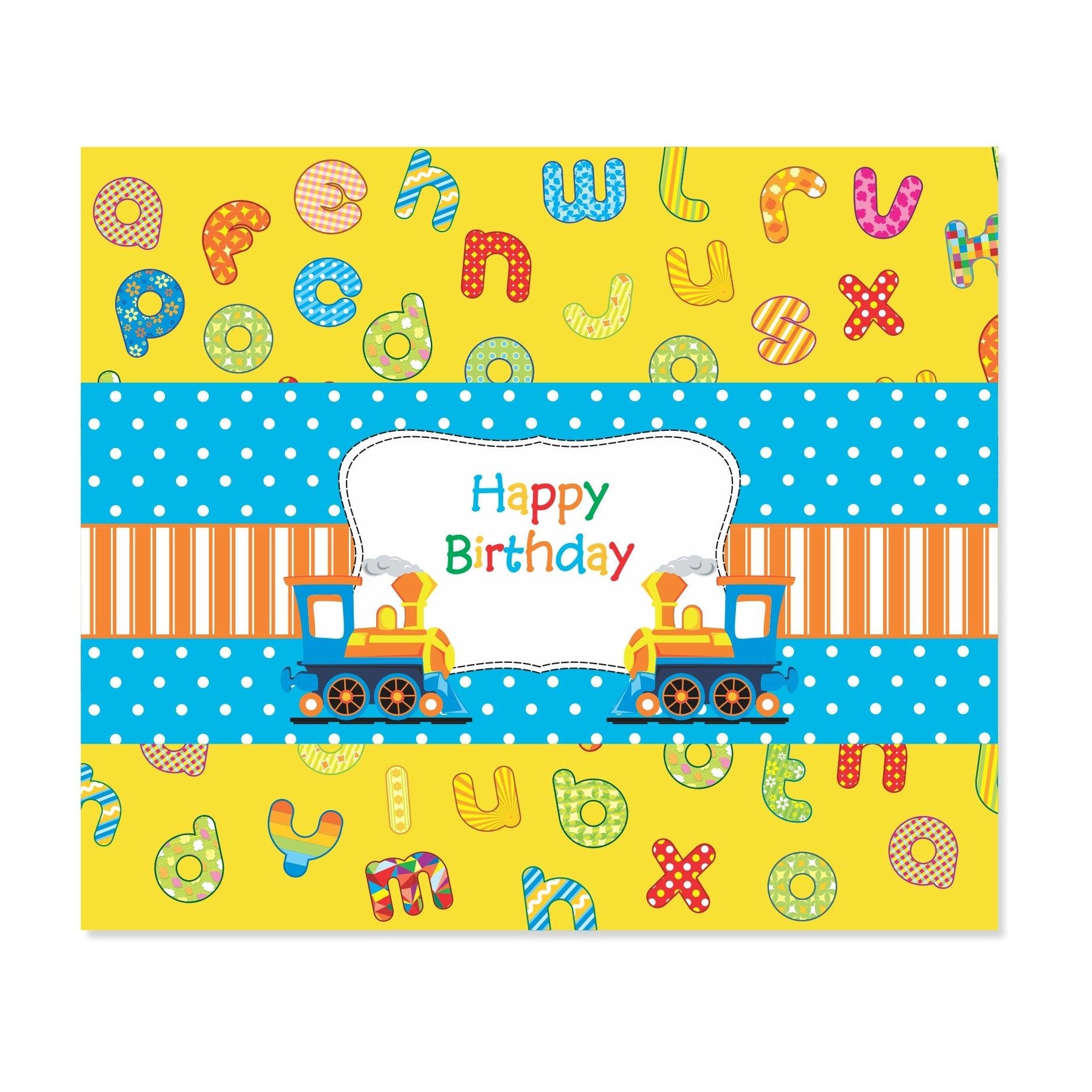 Alphabets and Train theme Chocolate Wrappers THEME PARTIES Pretty UR Party