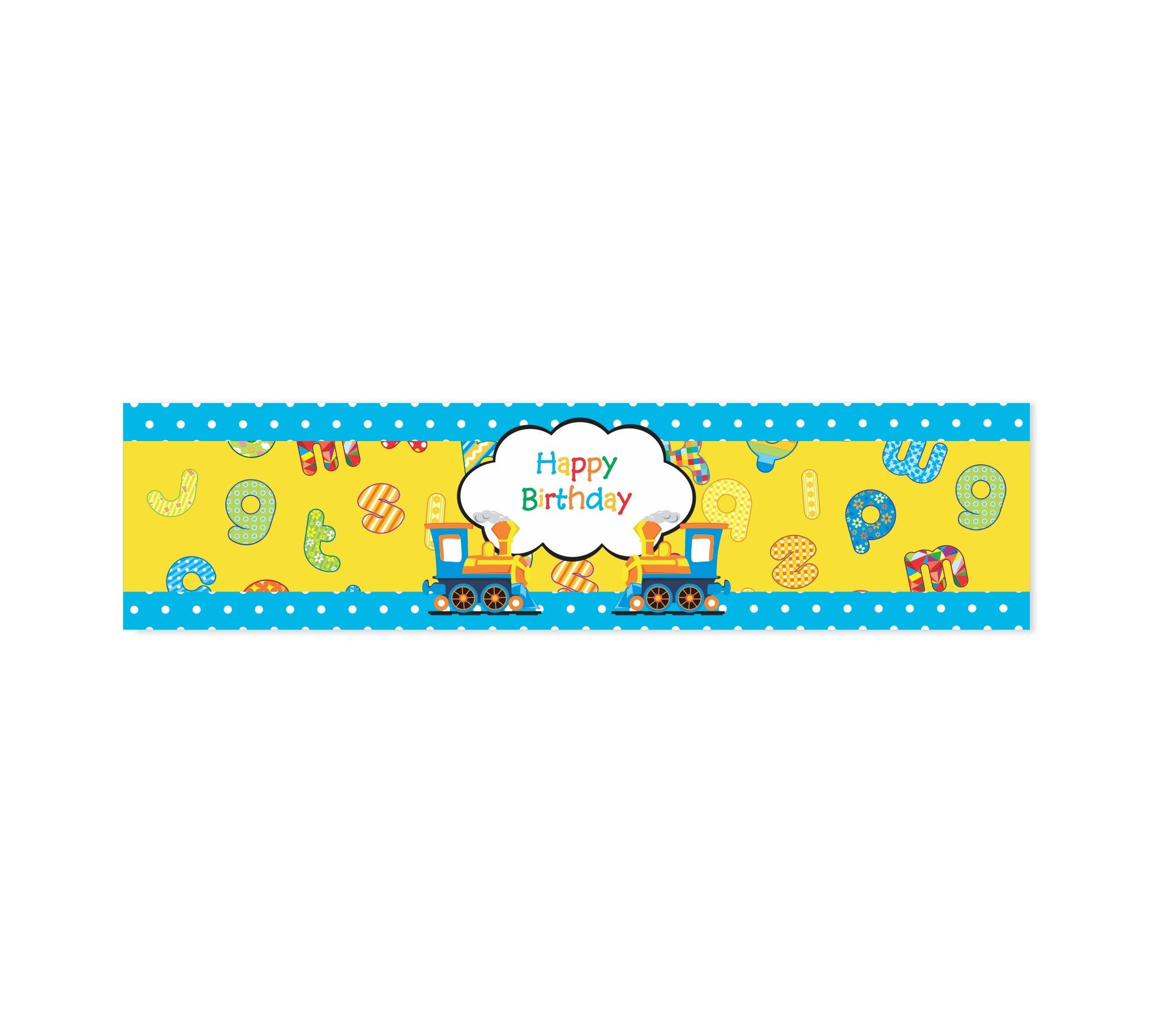 Alphabets and Train theme Wrist Bands - Pack of 10 THEME PARTIES Pretty UR Party