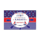 Nautical Theme Backdrop PERSONALISED Pretty UR Party