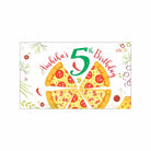 Pizza Party Theme Backdrop PERSONALISED Pretty UR Party