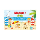 Beach Theme Backdrop PERSONALISED Pretty UR Party