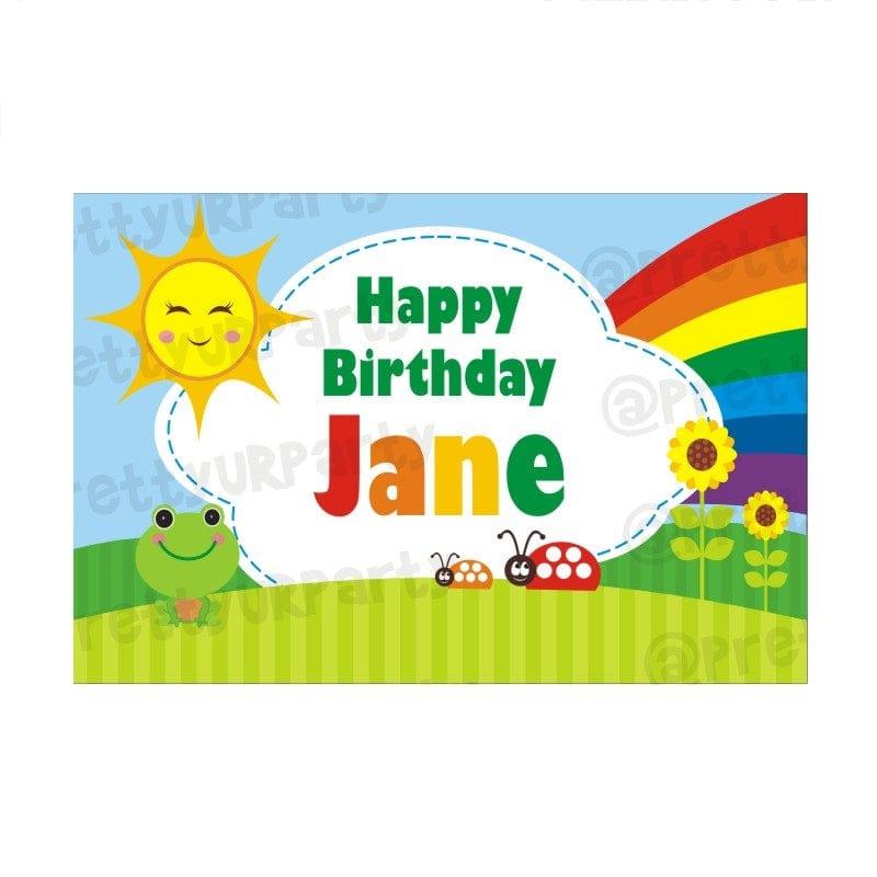 Rainbow Theme Backdrop THEME PARTIES Pretty UR Party