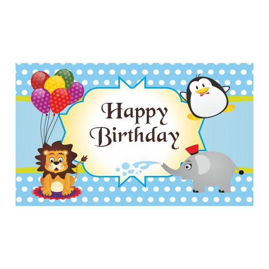 Circus Theme Backdrop PERSONALISED Pretty UR Party