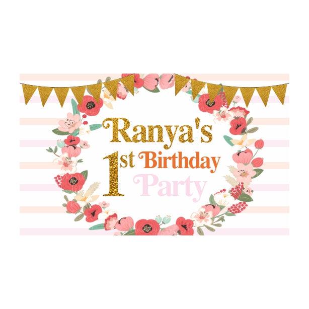 Fun To Be One Theme Backdrop PERSONALISED Pretty UR Party