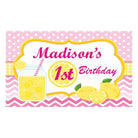Pink lemonade 1st Birthday Theme Backdrop PERSONALISED Pretty UR Party