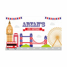 London Theme Backdrop PERSONALISED Pretty UR Party