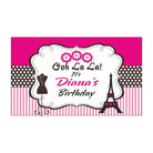 Paris Theme Backdrop PERSONALISED Pretty UR Party
